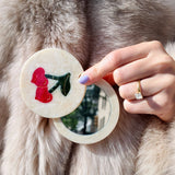 Compact Mirror (Cherry Hearts)