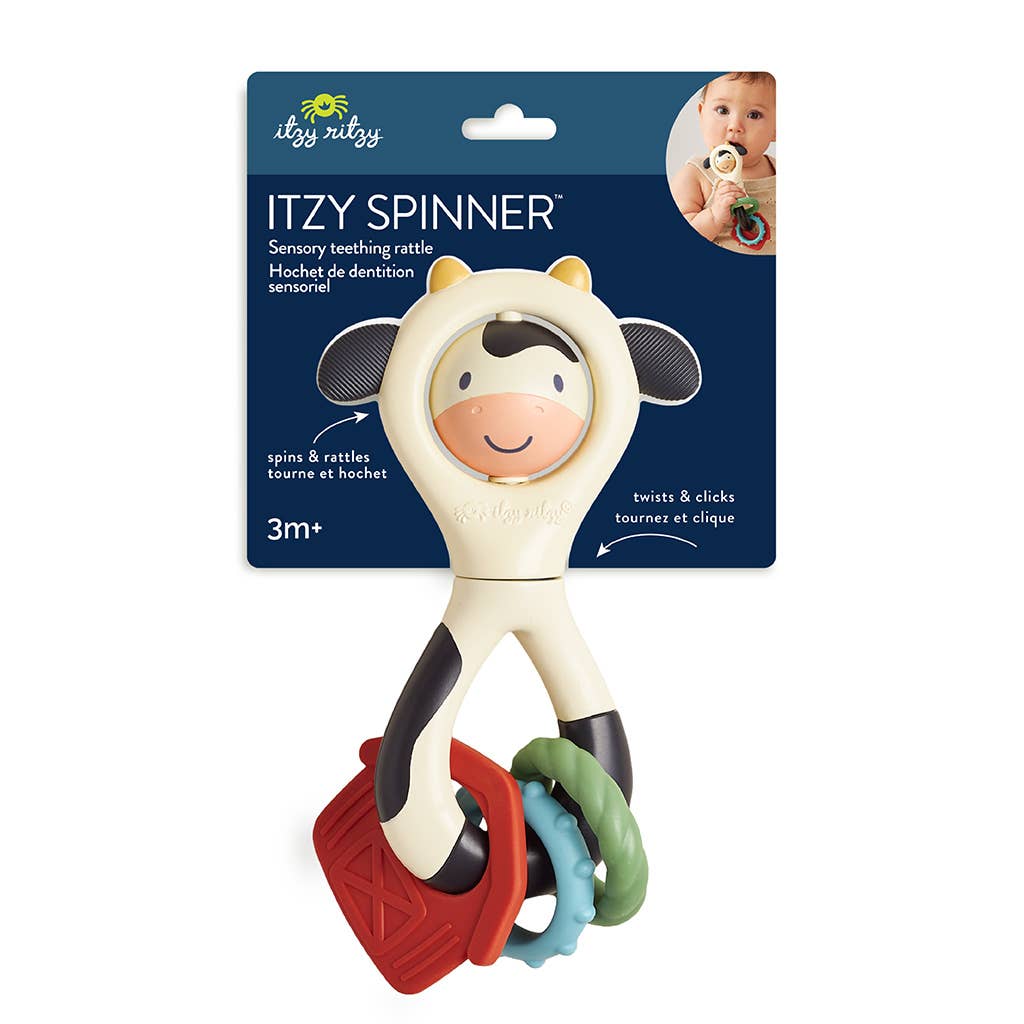 Itzy Spinner Rattle (Cow)