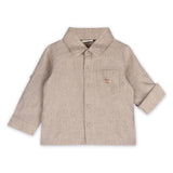 Positano Linen Baby Shirt & Corduroy Pants (Natural/Brown)