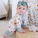 Convertible Zip Romper (Safari Snuggles)