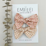 Alligator Clip Bow Set (Garden Capsule)