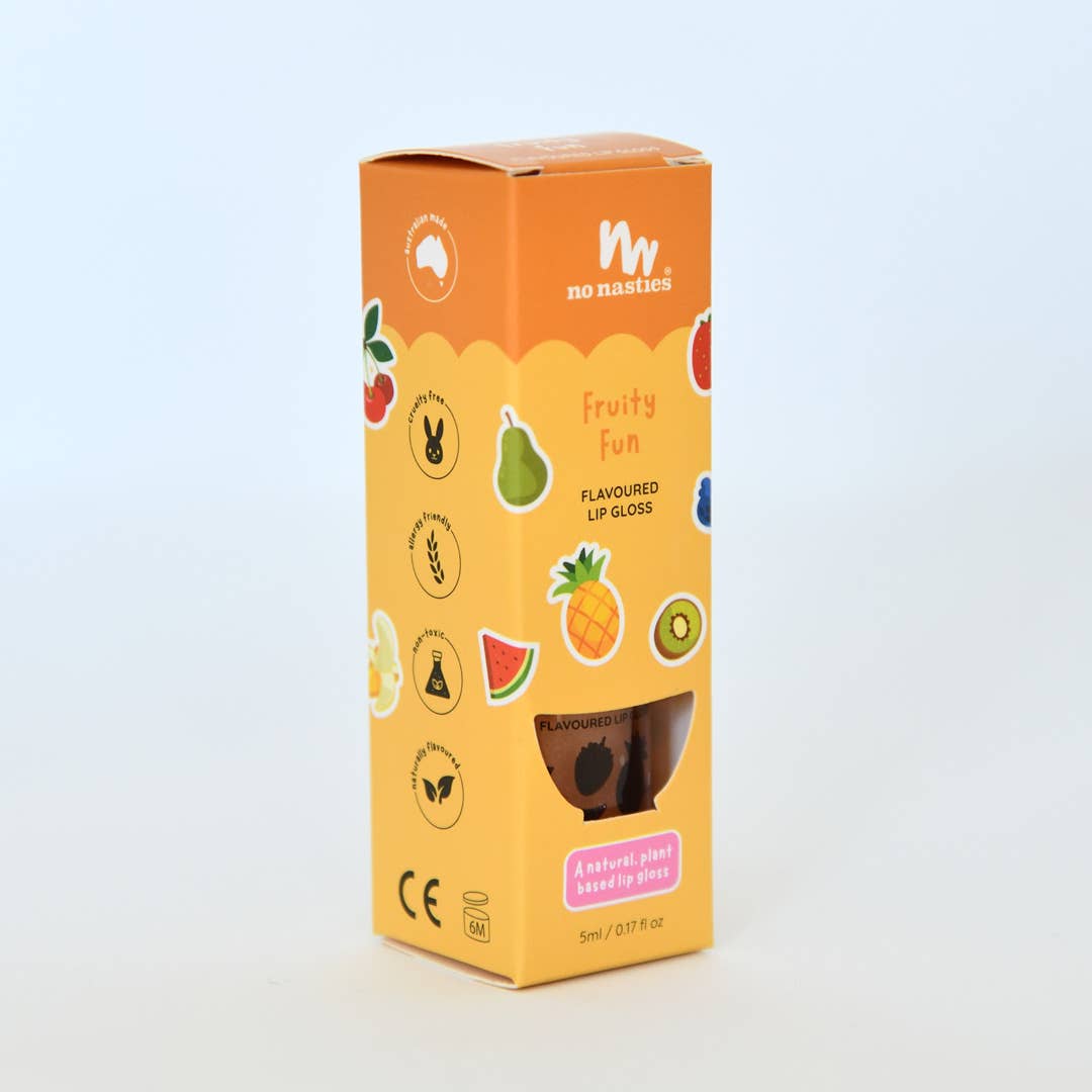 Natural Kids Lip Gloss Wands (Shimmery Peach)