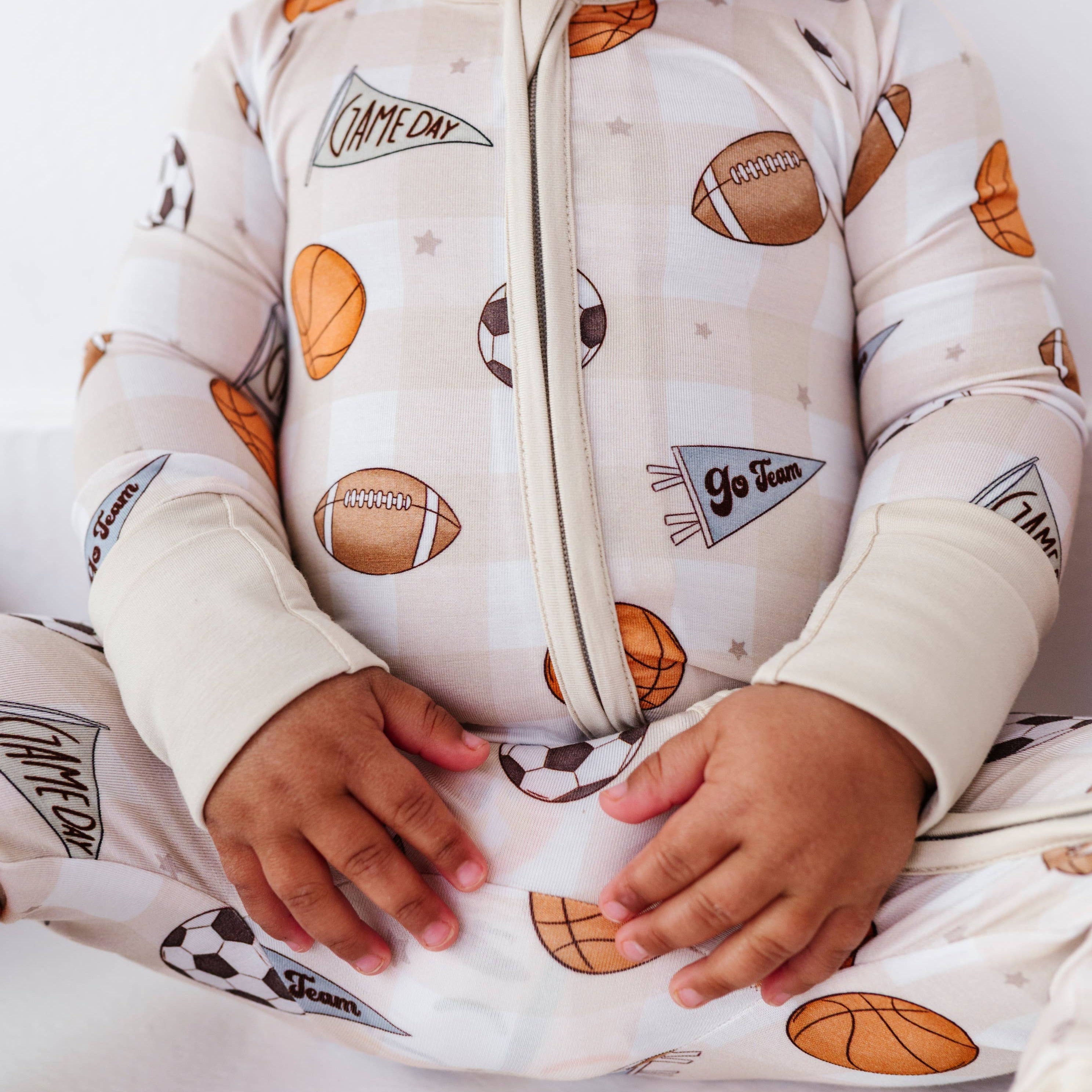 Convertible Footies (Game Day Gingham)