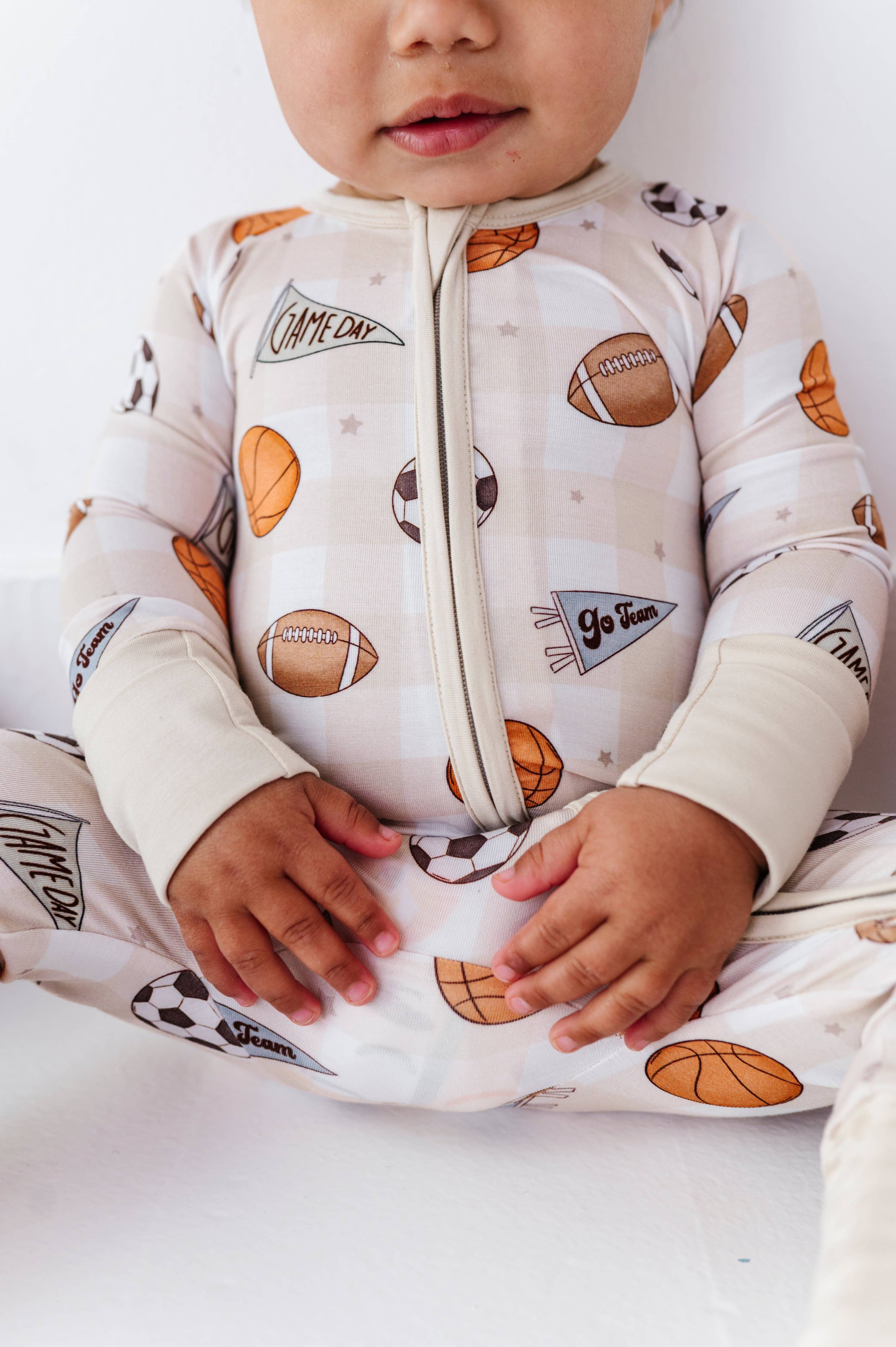 Convertible Footies (Game Day Gingham)