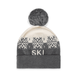 Ski Day Knit Beanie Hat (Charcoal)