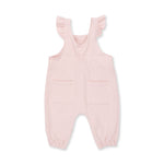 Ruffle V-Overalls (Solid Veiled Pink)