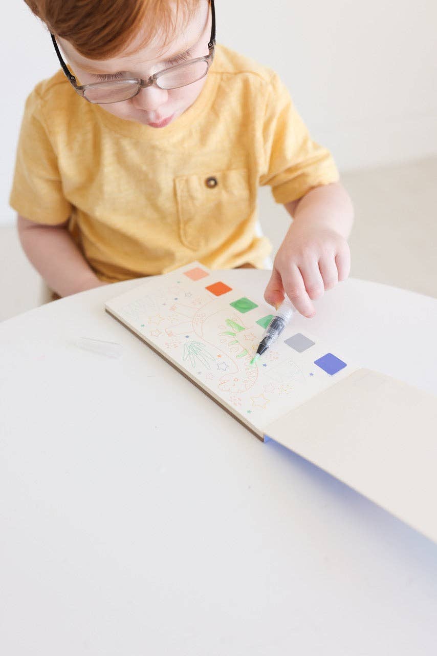 Watercolor Book for Kids (Dinosaur)