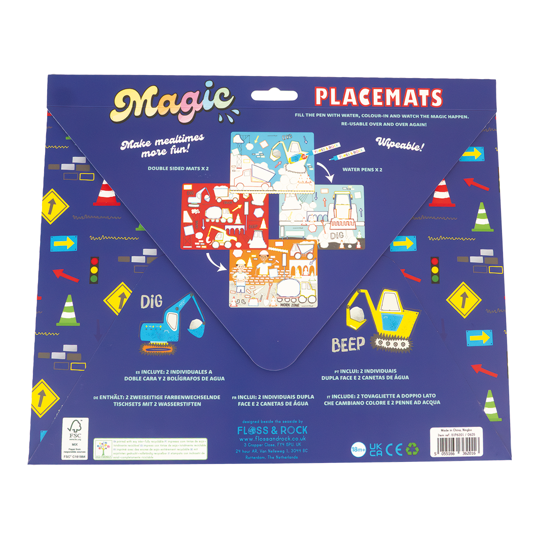Magic Water Placemats (Construction)