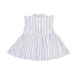 Western Pearl Snap Dress & Bloomer (Kimberly Floral Stripe)