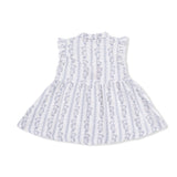 Western Pearl Snap Dress & Bloomer (Kimberly Floral Stripe)