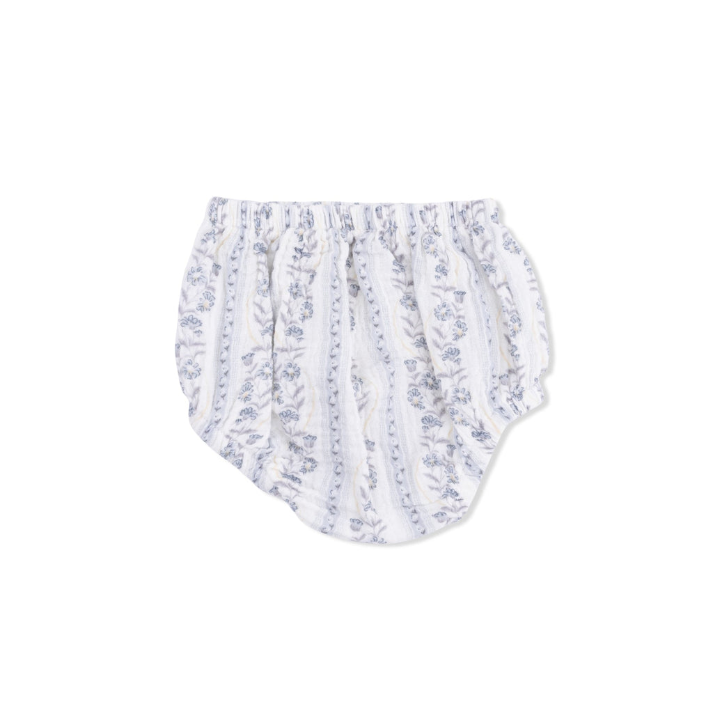 Western Pearl Snap Dress & Bloomer (Kimberly Floral Stripe)