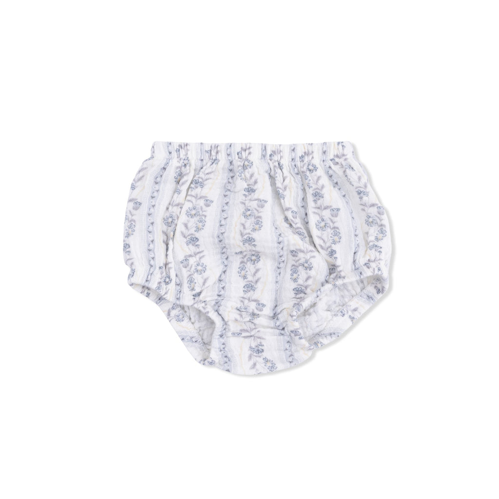 Western Pearl Snap Dress & Bloomer (Kimberly Floral Stripe)