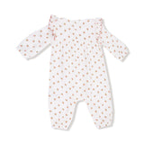 Longsleeve Petal Ruffle Romper (Petite Pointe Fleur)