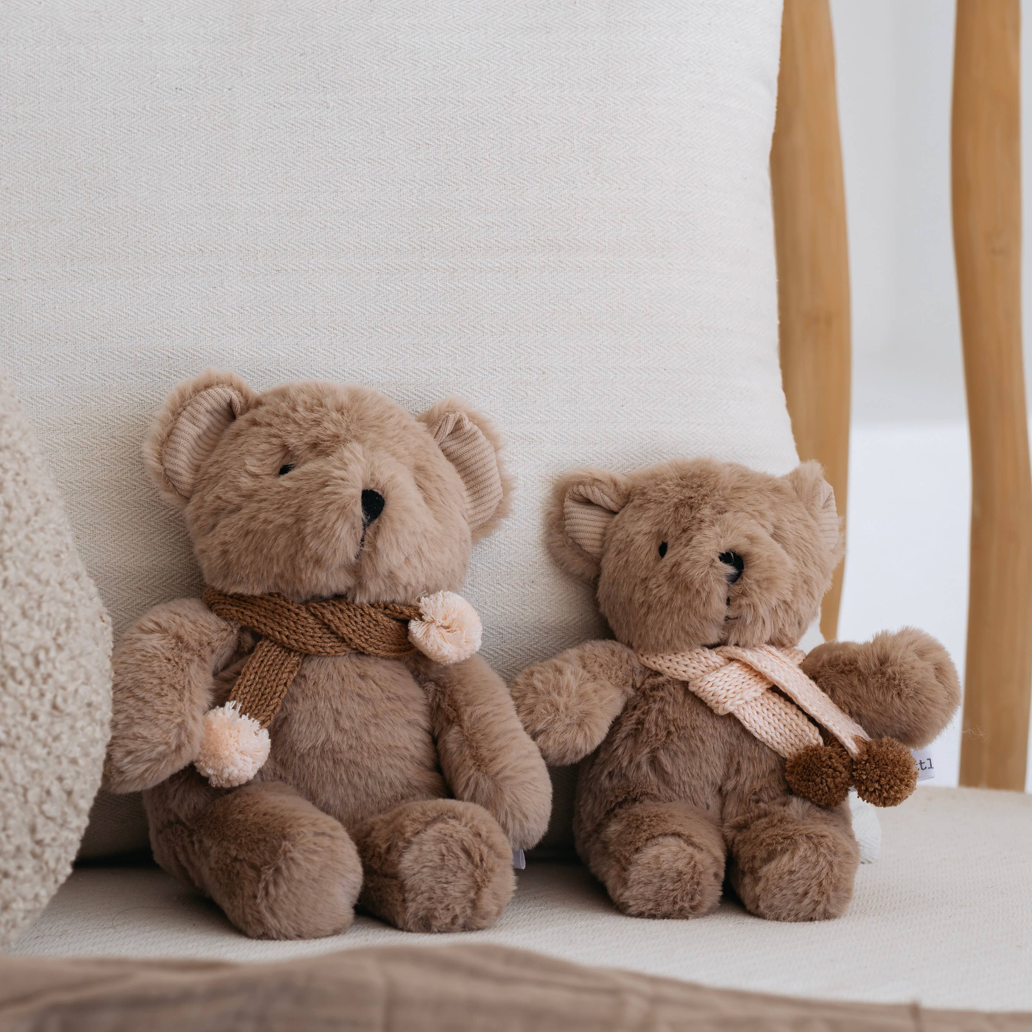 Prudence Bear with Pom Poms (Caramel)