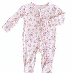 Ruffle Zipper Footie (Silly Goose)