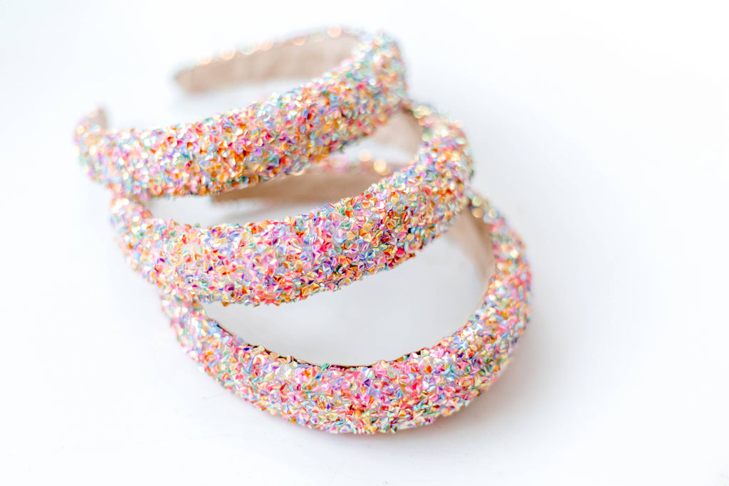 Beaded Headband (Pretty in Pink)