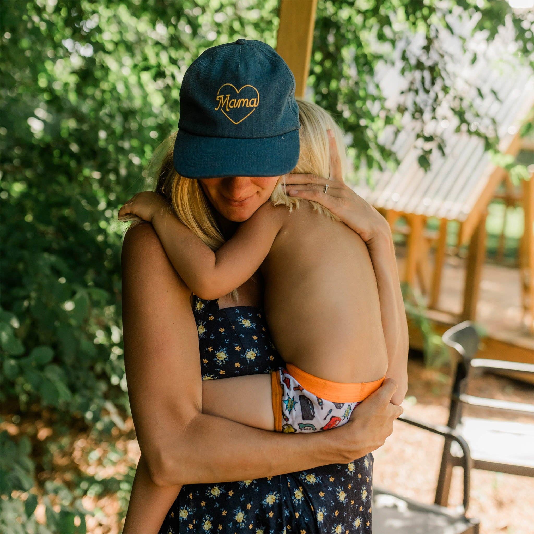 Denim Snapback Hat (Mama)