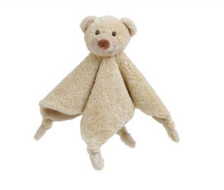 Bear Cuddle Cloth with Rattle (Beige)