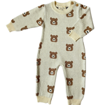 Little Bear Jacquard Jumpsuit (Cream)