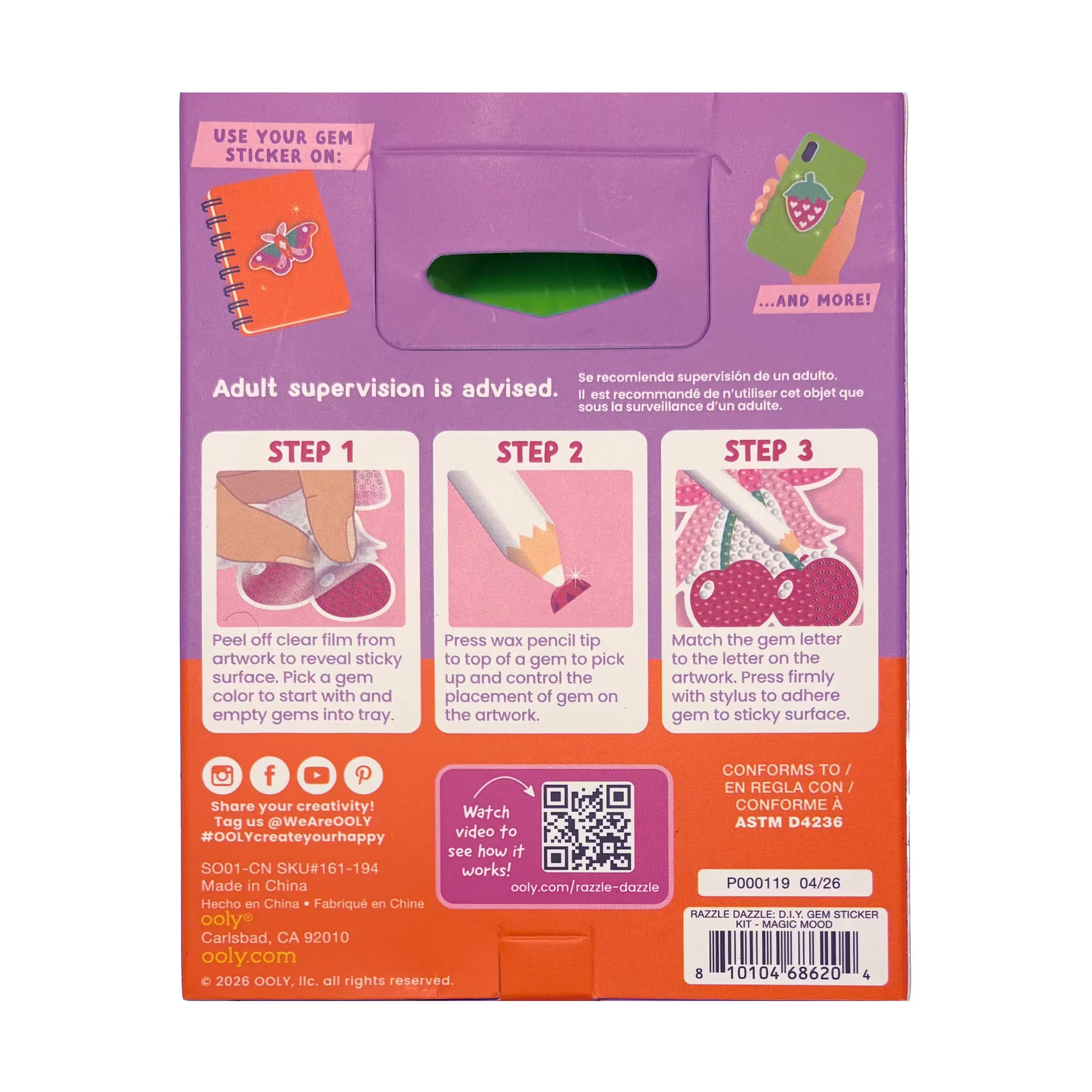 Mini Razzle Dazzle DIY Gem Sticker Kit (Magic Mood)