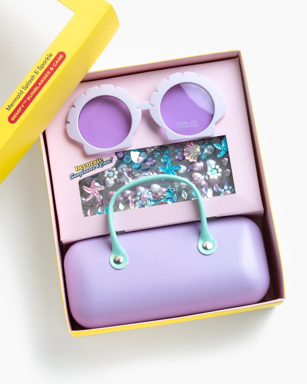 Gemify Sunglasses and Case (Mermaid Splash and Sparkle)