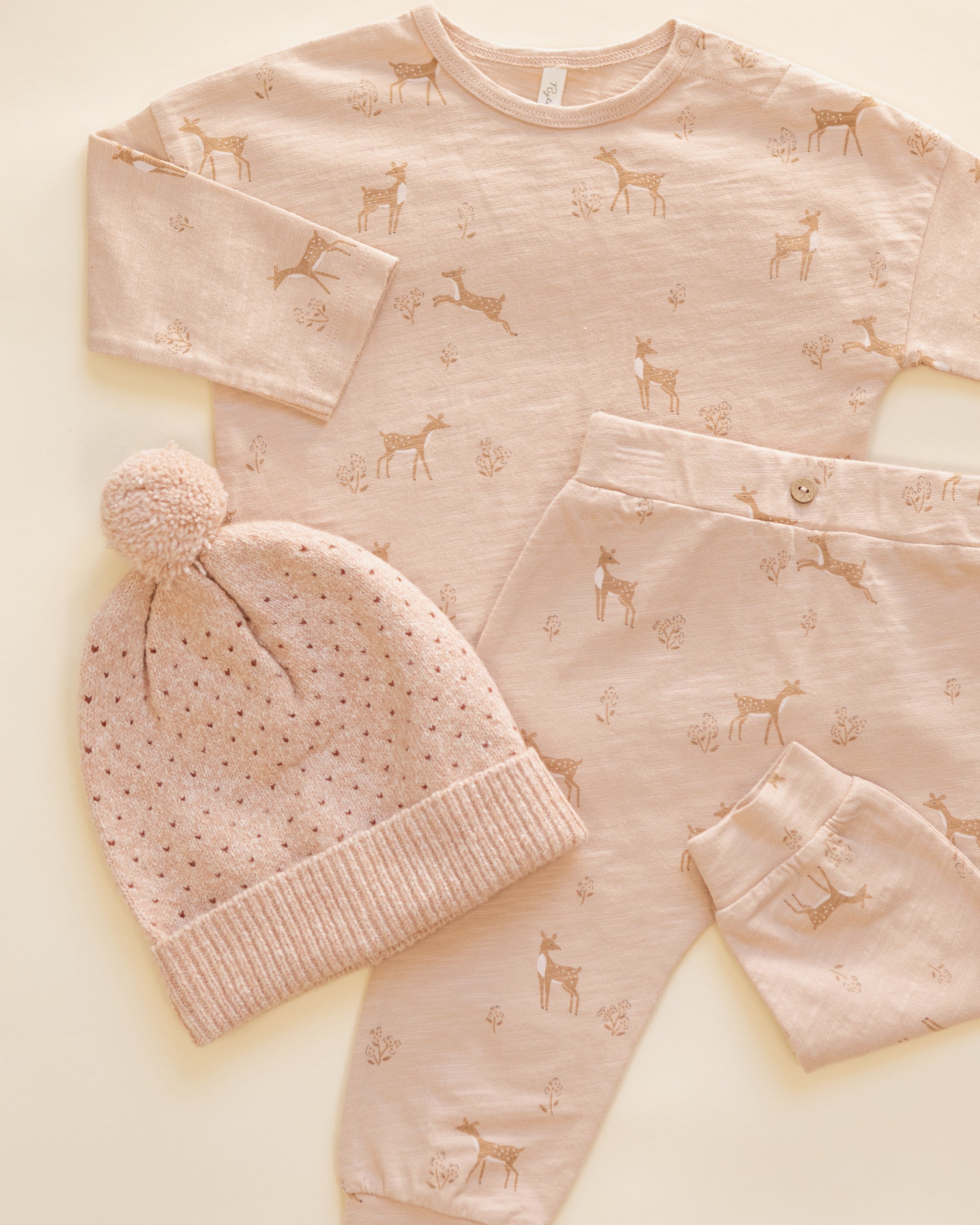 Long Sleeve Tee + Pant Set (Fawns)