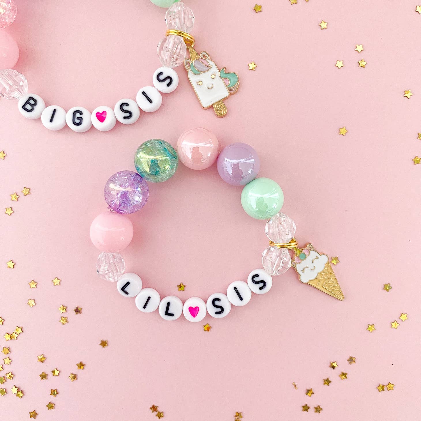 Unicorn Ice Cream Charm Bracelet (Lil Sis)