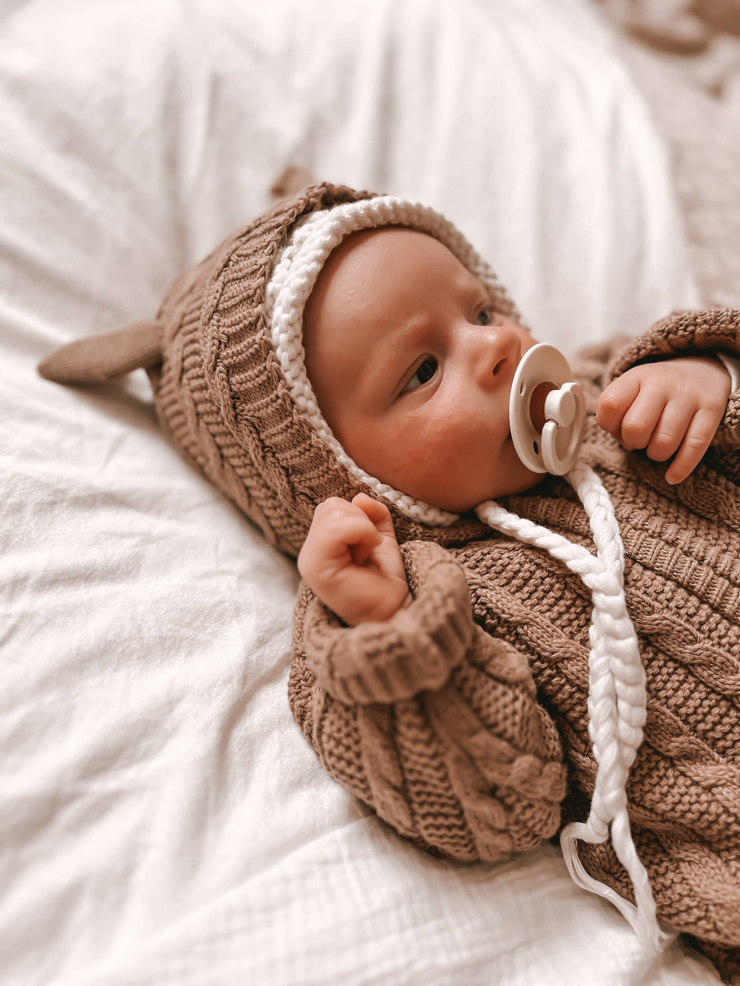 Baby Bear Jumpsuit (Acorn)