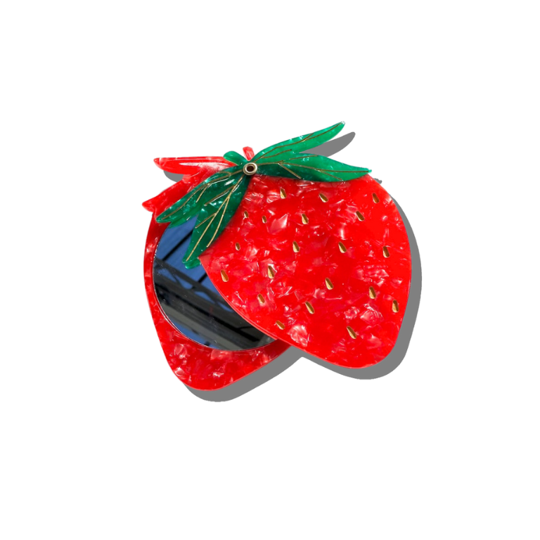 Compact Mirror (Strawberry)