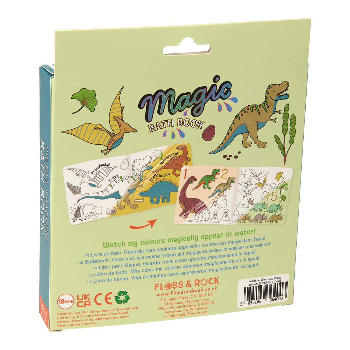 Dinosaur Magic Water Bath Book