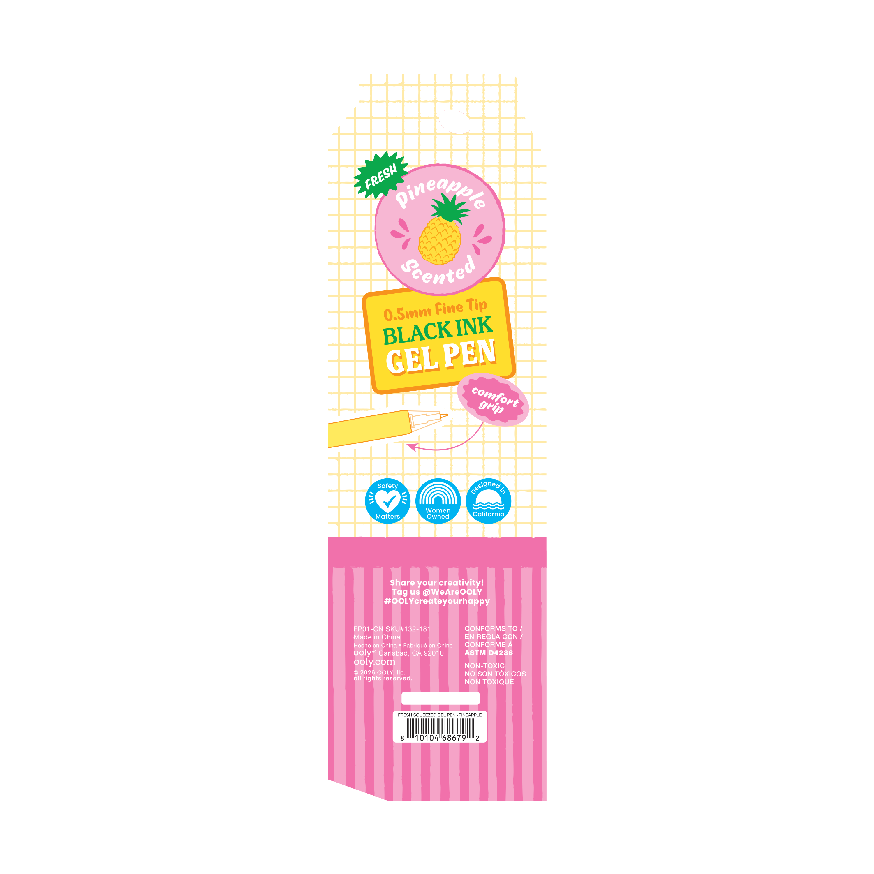 Scented Gel Pen (Pineapple)