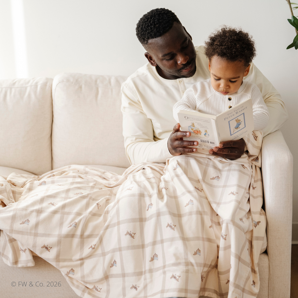Minky Stretch Luxe Blanket (Peter Rabbit)
