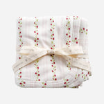 Hooded Towel (Strawberry Stripe)