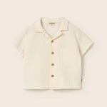 Soft Gauze Cotton Shirt (Ivory)
