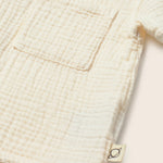 Soft Gauze Cotton Shirt (Ivory)