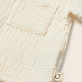 Soft Gauze Cotton Shirt (Ivory)