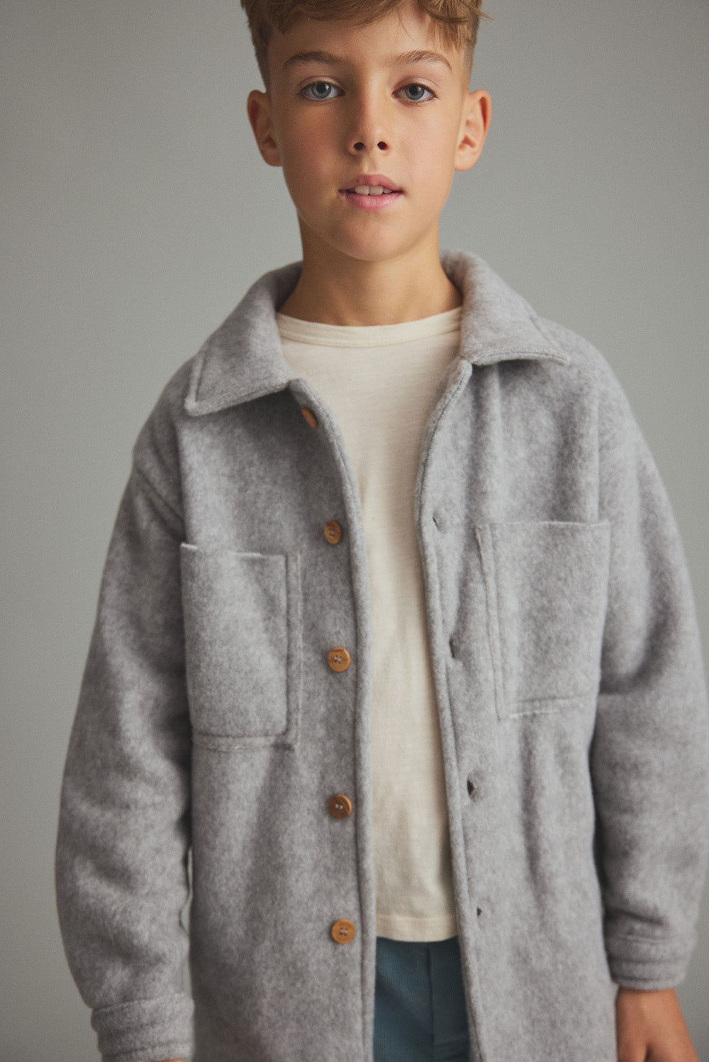 Bamboo Shirt Jacket (Grey)