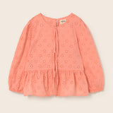 Swiss Embroidery Cotton Blouse (Rose)
