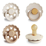 FRIGG Natural Rubber Pacifier 4-Pack (Snowflake Dream)