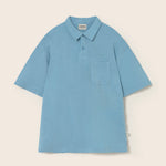 Soft Slub Cotton Polo T-Shirt (Blue)
