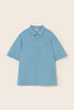 Soft Slub Cotton Polo T-Shirt (Blue)