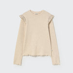 Cotton Rib Sweater (Stone)