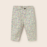 Floral Twill Cotton Pants (Multi)