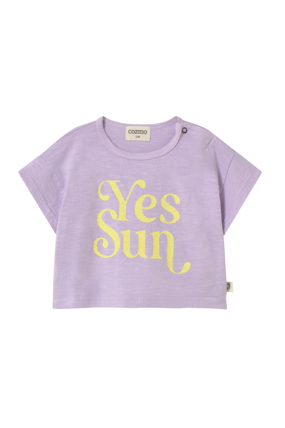 Soft Slub Cotton Print Baby T- Shirt Sun (Lavender)