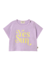 Soft Slub Cotton Print Baby T- Shirt Sun (Lavender)