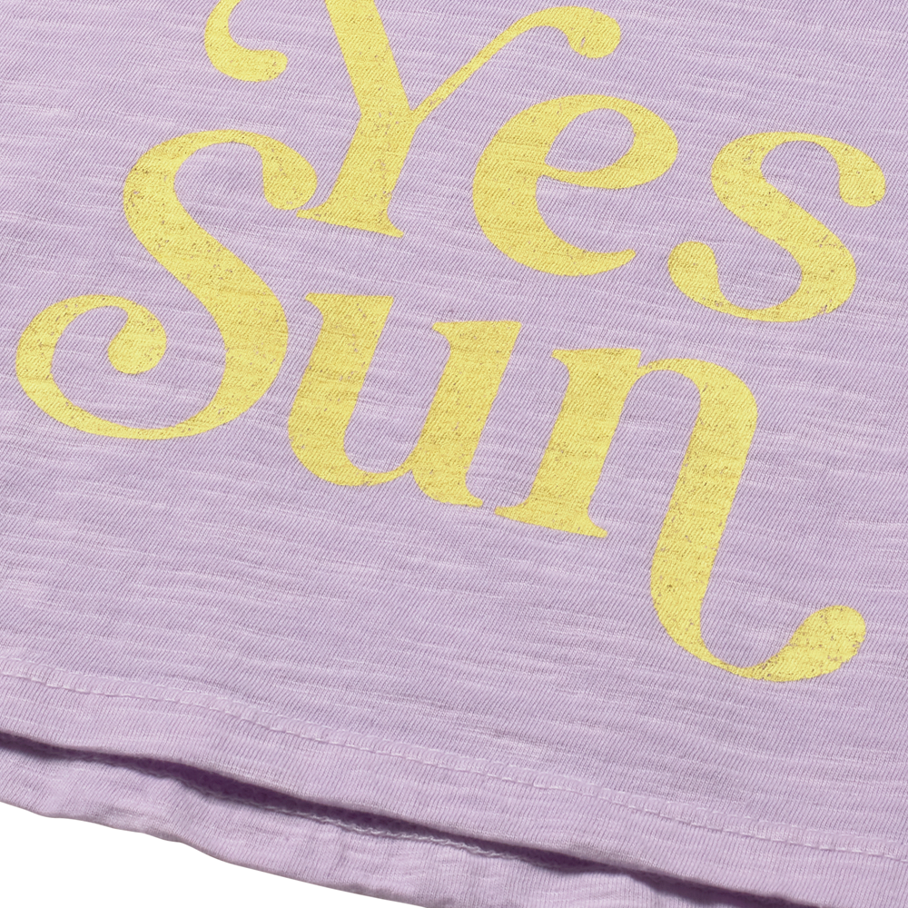 Soft Slub Cotton Print Baby T- Shirt Sun (Lavender)