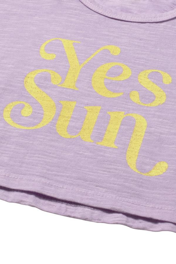 Soft Slub Cotton Print Baby T- Shirt Sun (Lavender)