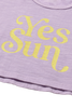 Soft Slub Cotton Print Baby T- Shirt Sun (Lavender)