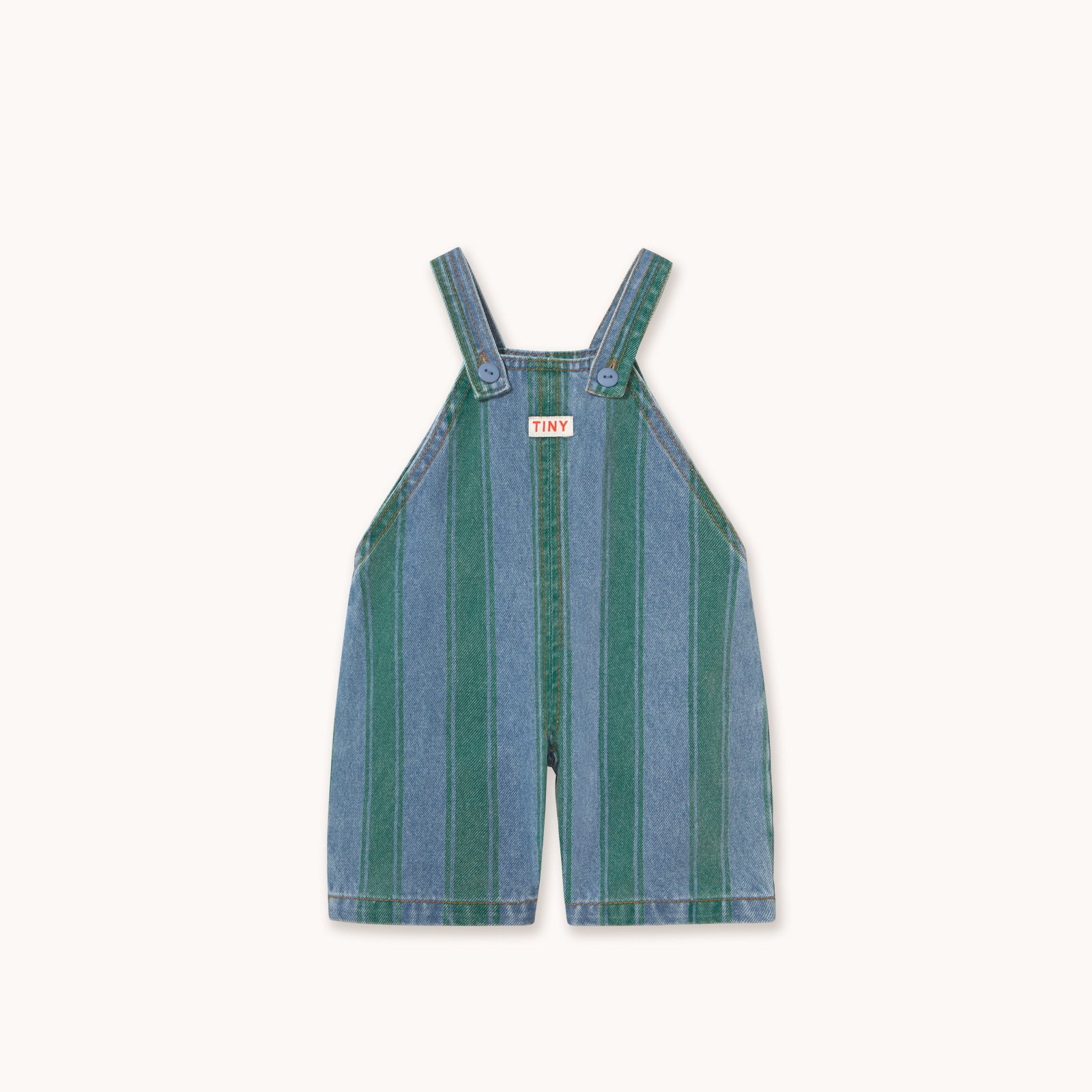 Baby Denim Dungaree (Retro Stripes)