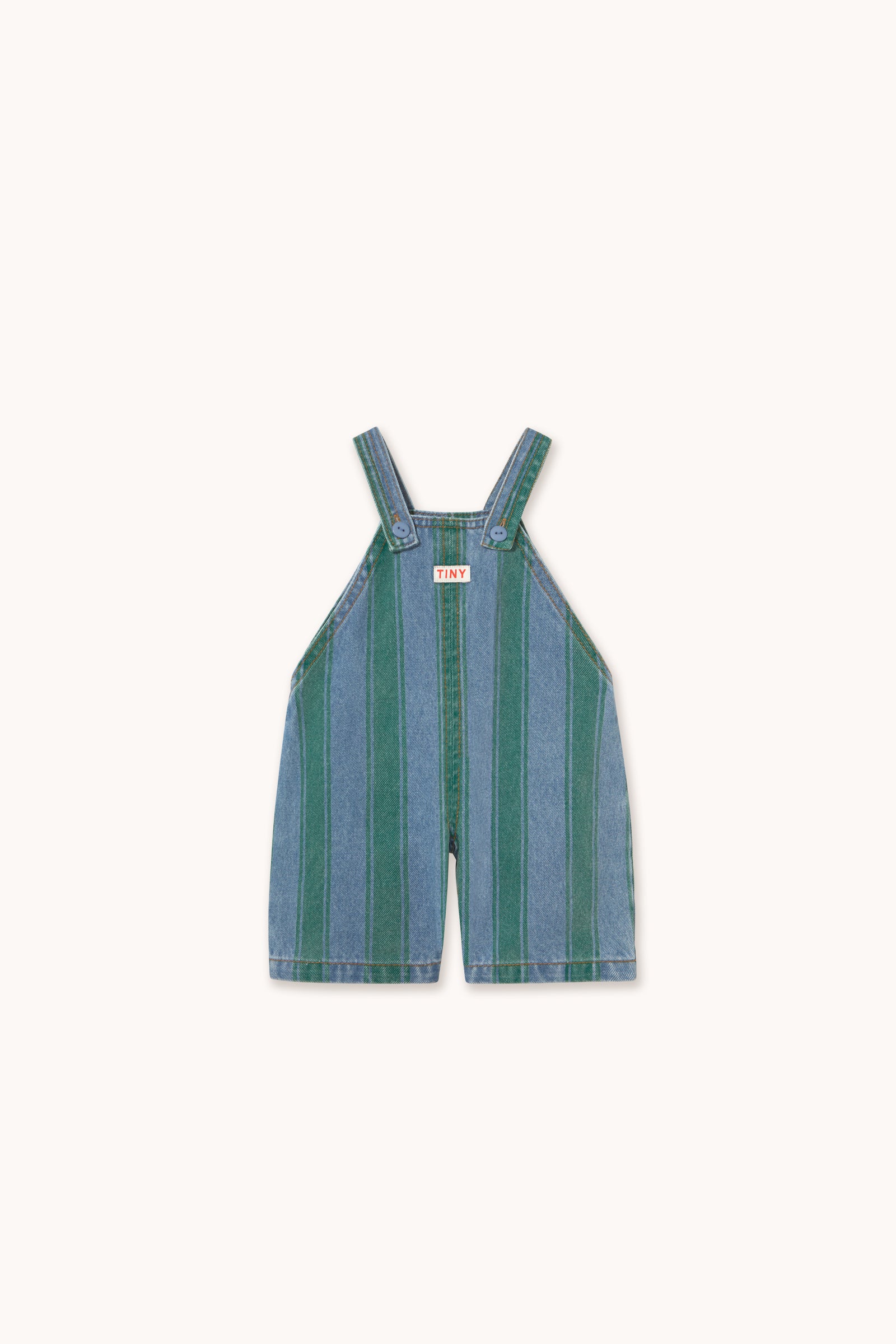 Baby Denim Dungaree (Retro Stripes)